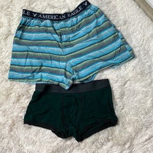 Two pair of xl American eagle boxers and boxer briefs